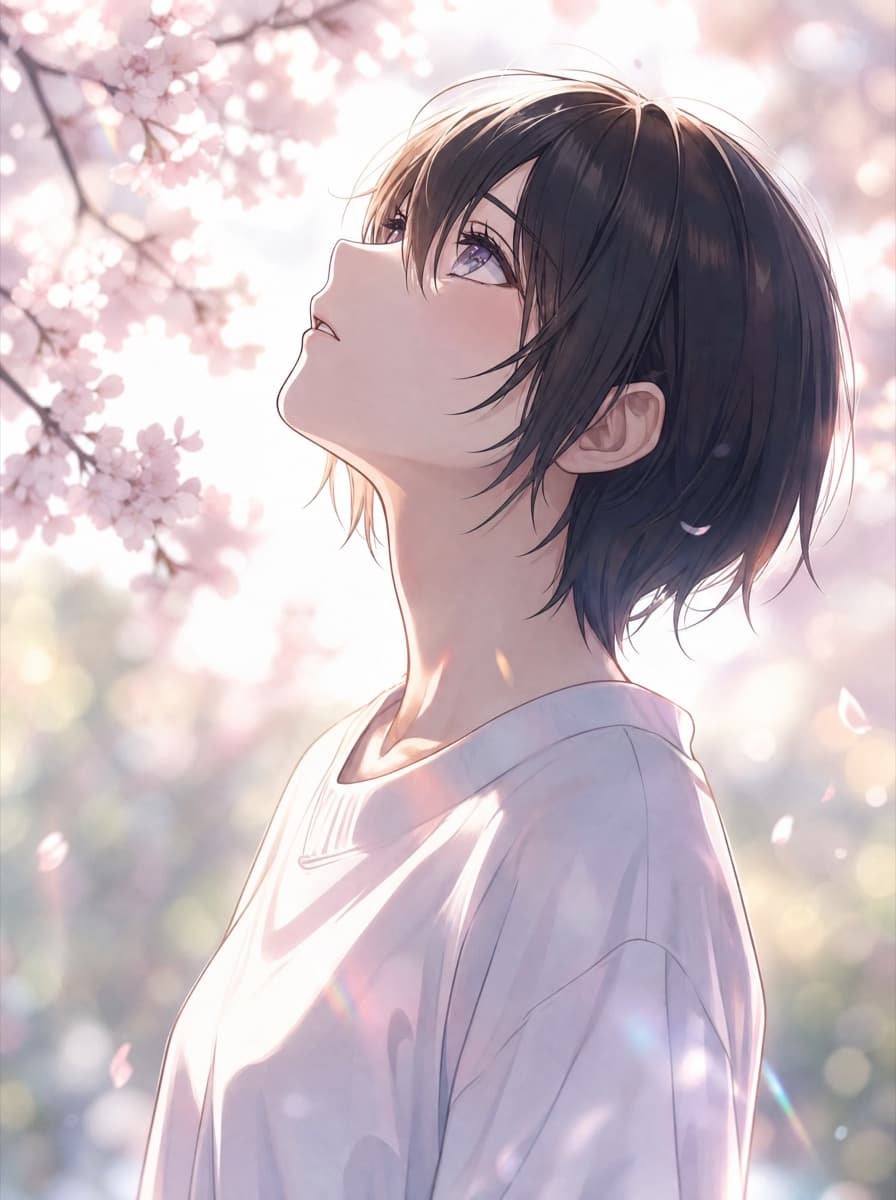 桜の下で — Outdoor cut