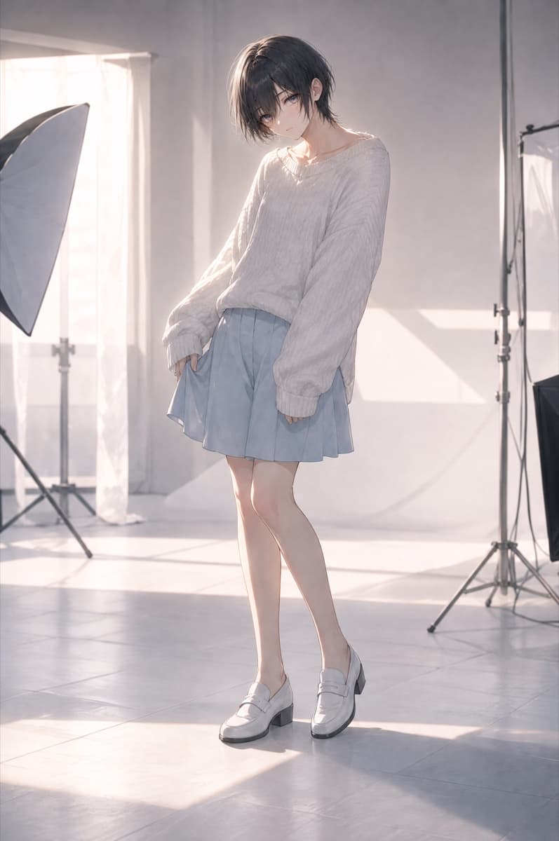 Standing — スタジオの光の中で